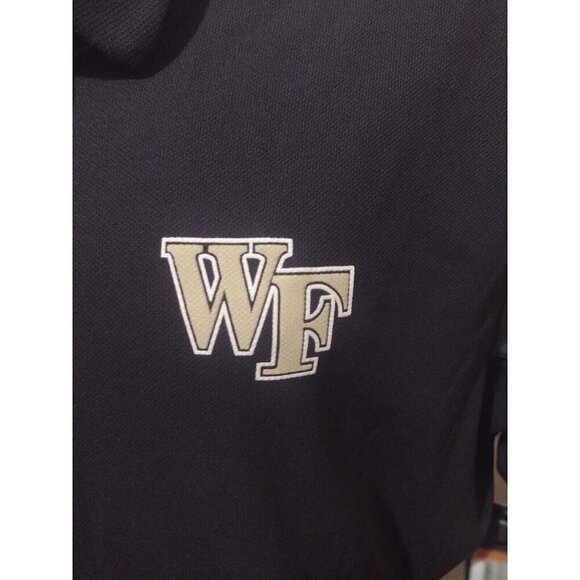 New Nike Dri Fit Wake Forest University Demon Deacons Black Polo Shirt Mens XXL - Picture 4 of 12